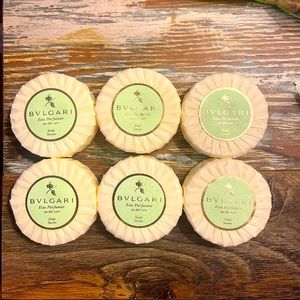 BULGARI EAU PARFUMEE - AU THE VERT SOAP - 6 pieces